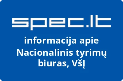 Nacionalinis tyrimų biuras, VŠĮ