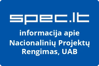 Nacionalinių projektų rengimas, UAB