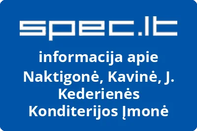 Naktigonė, Kavinė, J. Kederienės Konditerijos Įmonė