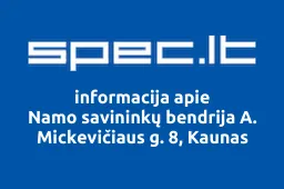 Namo savininkų bendrija A. Mickevičiaus g. 8, Kaunas | spec.lt