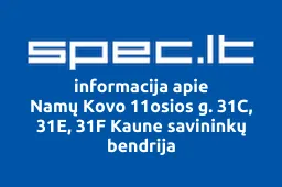 Namų Kovo 11osios g. 31C, 31E, 31F Kaune savininkų bendrija iliustracija