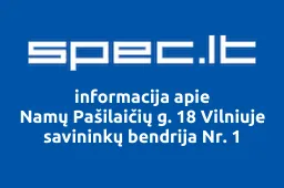 Namų Pašilaičių g. 18 Vilniuje savininkų bendrija Nr. 1 | spec.lt