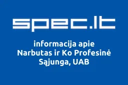 Narbutas ir Ko Profesinė Sąjunga, UAB | spec.lt
