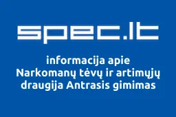 Narkomanų tėvų ir artimųjų draugija Antrasis gimimas iliustracija