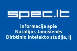Natalijos Janušienės Dirbtinio intelekto studija, IĮ | spec.lt