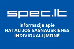 NATALIJOS SASNAUSKIENĖS INDIVIDUALI ĮMONĖ | spec.lt