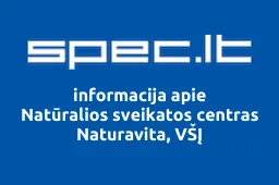 Natūralios sveikatos centras Naturavita, VŠĮ | spec.lt