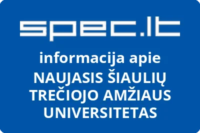 NAUJASIS ŠIAULIŲ TREČIOJO AMŽIAUS UNIVERSITETAS