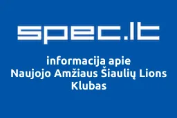 Naujojo Amžiaus Šiaulių Lions Klubas | spec.lt