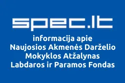 Naujosios Akmenės Darželio Mokyklos Atžalynas Labdaros ir Paramos Fondas | spec.lt