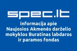 Naujosios Akmenės darželio mokyklos Buratinas labdaros ir paramos fondas | spec.lt
