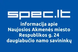 Naujosios Akmenės miesto Respublikos g. 24 daugiabučio namo savininkų bendrija | spec.lt