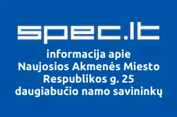 Naujosios Akmenės Miesto Respublikos g. 25 daugiabučio namo savininkų bendrija | spec.lt