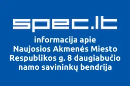 Naujosios Akmenės Miesto Respublikos g. 8 daugiabučio namo savininkų bendrija iliustracija