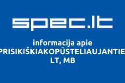 NEBEPRISIKIŠKIAKOPŪSTELIAUJANTIESIEMS LT, MB | spec.lt