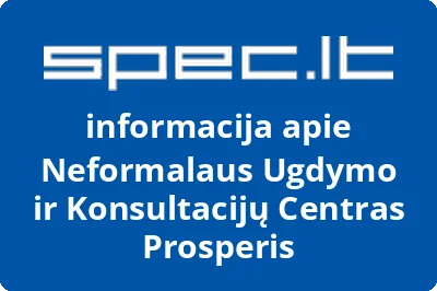 Neformalaus ugdymo ir konsultacijų centras PROSPERIS