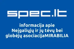 Neįgaliųjų ir jų tėvų bei globėjų asociacijaMIRABILIA | spec.lt