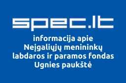 Neįgaliųjų menininkų labdaros ir paramos fondas Ugnies paukštė | spec.lt