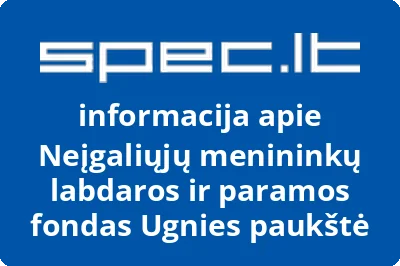 Neįgaliųjų menininkų labdaros ir paramos fondas Ugnies paukštė