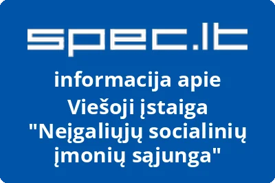 Neįgaliųjų socialinių įmonių sąjunga, VŠĮ | spec.lt