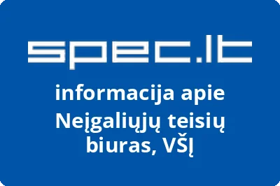 Neįgaliųjų teisių biuras, VŠĮ