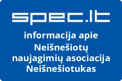 Neišnešiotų naujagimių asociacija Neišnešiotukas