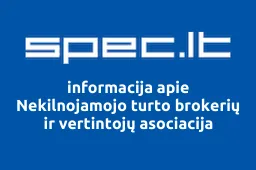 Nekilnojamojo turto brokerių ir vertintojų asociacija | spec.lt