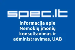 Nemokių įmonių konsultavimas ir administravimas, UAB | spec.lt