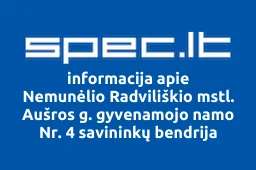Nemunėlio Radviliškio mstl. Aušros g. gyvenamojo namo Nr. 4 savininkų bendrija | spec.lt