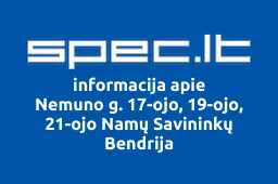 Nemuno g. 17-ojo, 19-ojo, 21-ojo Namų Savininkų Bendrija | spec.lt