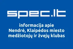 Nendrė, Klaipėdos miesto medžiotojų ir žvejų klubas | spec.lt