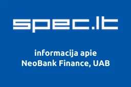 NeoBank Finance, UAB | spec.lt
