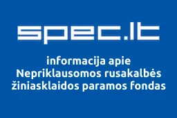 Nepriklausomos rusakalbės žiniasklaidos paramos fondas | spec.lt