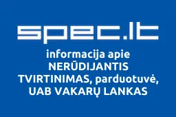 NERŪDIJANTIS TVIRTINIMAS, parduotuvė, UAB VAKARŲ LANKAS iliustracija