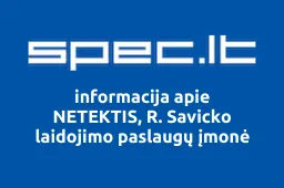 NETEKTIS, R. Savicko laidojimo paslaugų įmonė | spec.lt