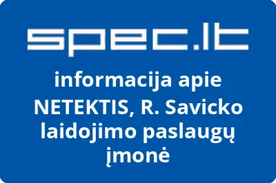 NETEKTIS, R. Savicko laidojimo paslaugų įmonė | spec.lt