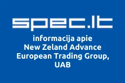 New Zeland Advance European Trading Group, UAB | spec.lt