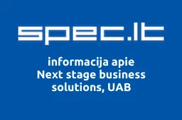 Next stage business solutions, UAB iliustracija