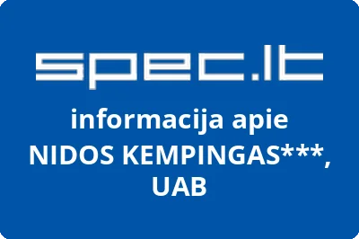 Nidos kempingas, UAB