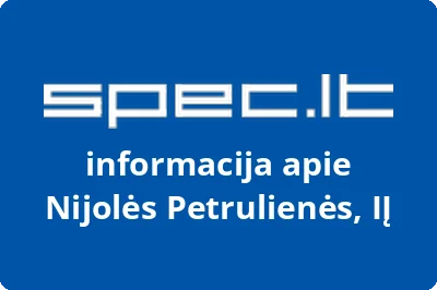 Nijolės Petrulienės, IĮ | spec.lt