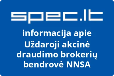 Uždaroji akcinė draudimo brokerių bendrovė NNSA | spec.lt