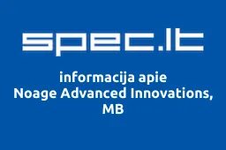 Noage Advanced Innovations, MB | spec.lt