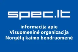 Visuomeninė organizacija Norgėlų kaimo bendruomenė | spec.lt