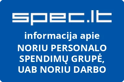 Noriu darbo, UAB