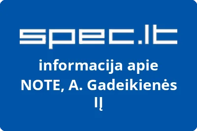 NOTE, A. Gadeikienės, IĮ