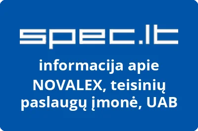 NOVALEX, teisinių paslaugų įmonė, UAB