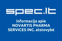 NOVARTIS PHARMA SERVICES INC. atstovybė | spec.lt
