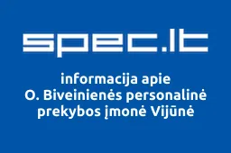 O. Biveinienės personalinė prekybos įmonė Vijūnė | spec.lt