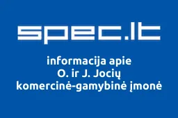 O. ir J. Jocių komercinė-gamybinė įmonė iliustracija