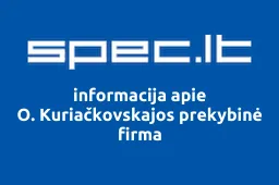 O. Kuriačkovskajos prekybinė firma iliustracija